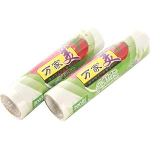 Household disposable plastic fresh keeping bags roll small size food storage food saver wrap