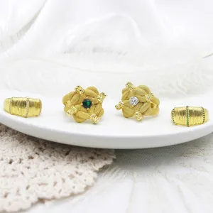 Herren Übertrieben Drachen Schlangenkopf Offener Ring 18K Gold Galvanisiert Mikro Inlay Zirkonia Hip Hop Schmuck Individualistischer Ring