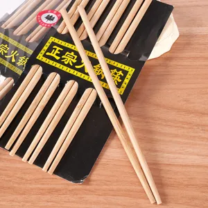 Set bacchette in bambu carbonizzato casa hot pot legno naturale ecologico 5 paia