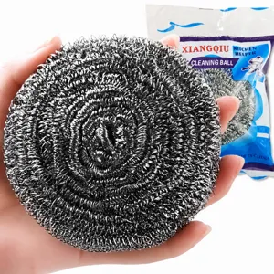 Bola de Limpieza de Acero Inoxidable Resistente Estropajo de Cocina Gran Cepillo de Olla de Alambre Metálico