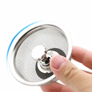 Filtro per Lavello da Cucina in Acciaio Inossidabile Cestello a Maglie Antintasamento Filtro per Scarico Residui di Rifiuti Accessori per Lavello