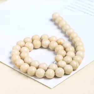 High-quality natural white stone loose beads for DIY jewelry and accessory making