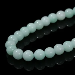 Light green imitation Amazonite chalcedony round beads for DIY bracelet jewelry making