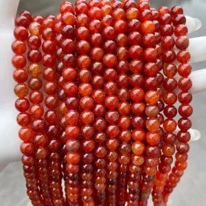 Red Dragon Vein Agate Loose Beads Cracked Agate Round Beads For DIY Jewelry Making Bracelet Necklace Accessories