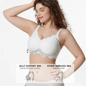 Soutien-gorge d'allaitement sans armatures confortable avec fermeture pratique d'une seule main.