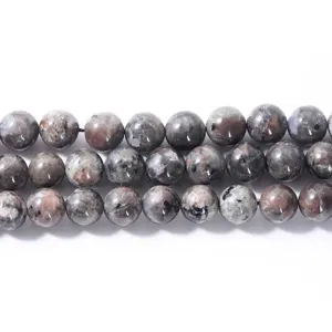 Polished natural firestone round stone beads for DIY jewelry and bracelet making