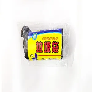Rollo de bolsas de basura negras 45x50cm bolsas de residuos gruesas para el hogar diario