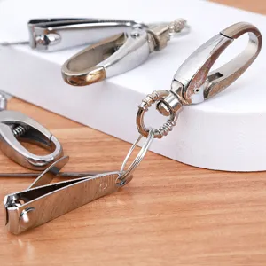 Stainless steel nail clipper keychain set multi-functional portable tool for daily use