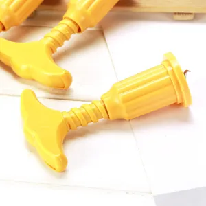 Yellow plastic wine bottle opener creative manual corkscrew kitchen bar tool for wine lovers