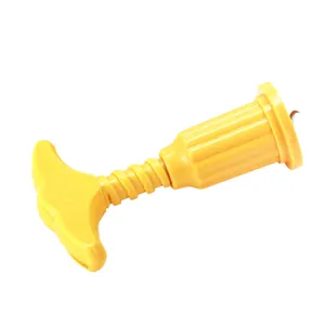 Yellow plastic wine bottle opener creative corkscrew kitchen bar tool for home use