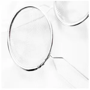 Cucchiaio filtro per colino a maglia da cucina in acciaio inossidabile per olio e latte.