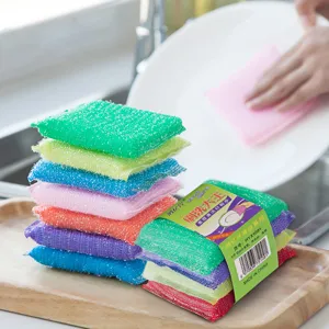 Bunte Küchenreinigungsschwämme Scheuerschwämme Set für Geschirrspülen und Haushalt Hauptbild