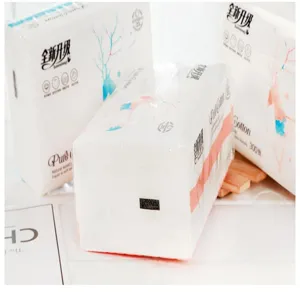 Wholesale 4-layer thickened facial tissue paper soft household toilet paper packs