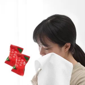 Einweg Komprimierte Handtücher Reine Baumwolle Bonbon Verpackt Tragbar Reise Gesichts ידtücher Outdoor Reinigungstücher