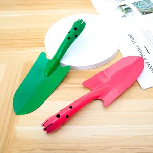Mini set di pale da giardino in metallo, cazzuola a mano colorata per piante grasse e giardinaggio.