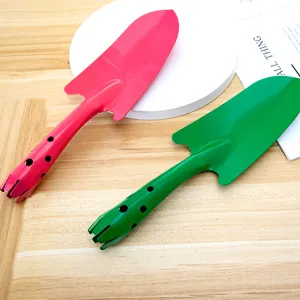 Set di cazzuole da giardino in metallo, piccola paletta colorata per piante e giardinaggio.