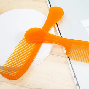 Unbreakable ox-tendon plastic comb anti-static wide fine tooth hair styling tool for daily use
