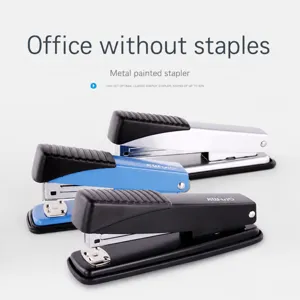 Metal desktop stapler for office and school use, classic heavy duty paper binding tool.