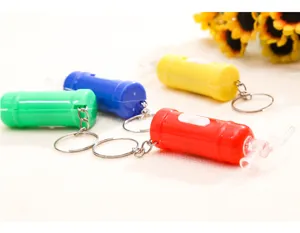 Mini estintore LED lampeggiante portachiavi ciondolo borsa luminoso portatile regalo