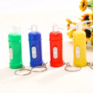 Mini Estintore LED Lampeggiante Portachiavi Plastica Portatile Torcia Portachiavi Carino Borsa Pendente Novità Regalo