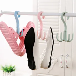 Gancio per Armadio in Plastica Rotante a Quattro Artigli Multifunzionale Creativo Gancio per Appendiabiti Borsa Cravatta Ruotabile a 360 Gradi