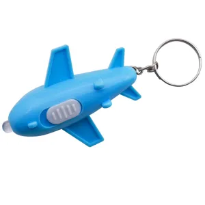 Portachiavi luminoso LED aereo creativo, ciondolo portachiavi con mini luce portatile per borse.