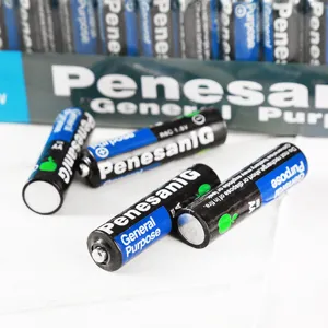 Schwarze AA Kohle-Trockenbatterien 1.5V Mehrzweckbatterien für Fernbedienung und Uhr.