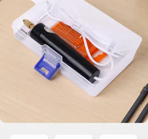 Compact handheld mini electric grinder rotary tool set for precise polishing and drilling work.