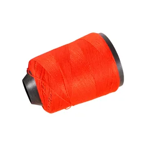 Large polyester sewing thread pagoda spool bright orange for tailoring craft DIY projects