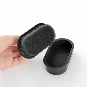 Spazzola in Spugna per Lucido da Scarpe con Manico Portatile e Liquido di Ricarica per Cura della Pelle