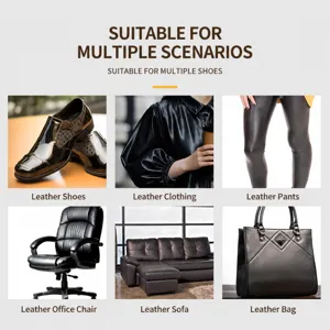 Kit per la cura della pelle multifunzionale con cera per scarpe e spugna pulente.