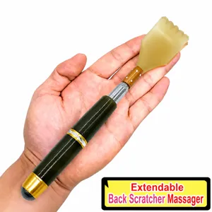 Extendable back scratcher telescopic metal scratching tool body massager relaxing tool