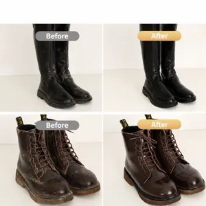 Crema professionale per scarpe in pelle e cera di cura per stivali lucidi perfetti.