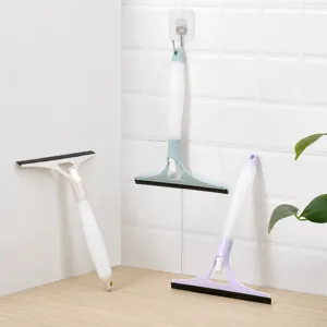 Household multi-functional spray glass squeegee window cleaning brush for bathroom use.