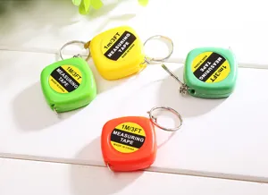 Mini tape measure keychain 1m portable retractable pocket ruler for daily use and gifts.