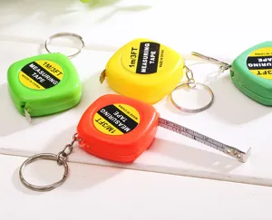 Mini tape measure keychain 1M 3FT portable pocket ruler compact measuring tool for daily use