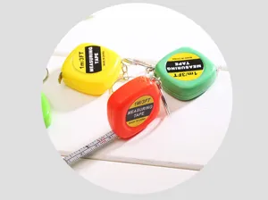 Portable mini tape measure 1m 3ft keychain retractable small pocket measuring tape ruler