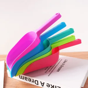 Kleurrijke plastic ijschep set, versterkte multifunctionele meel scheppen voor keuken.