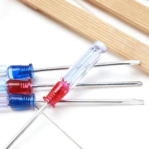 Kleine handmatige schroevendraaierset met kristallen handgrepen voor huishoudelijk onderhoud.