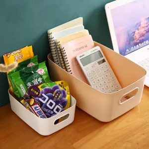 Kunststof bureau opbergmand organizer voor snacks kantoorartikelen multifunctionele doos