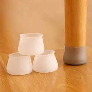 Silicone chair leg caps furniture protectors anti-slip floor guards for home use