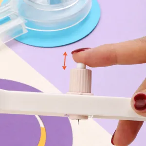 Adjustable circle cutter tool for DIY paper art, greeting cards, and precise manual crafting tasks.