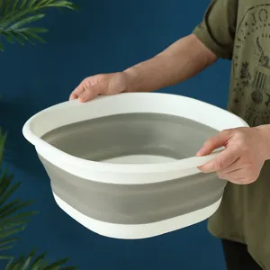 Foldable wash basin portable travel collapsible basin large home student dorm laundry tub
