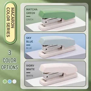 Portable Desktop Stapler Morandi Color Office Stapler For School And Office Stationery Binding Tool