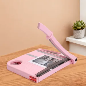 Portable Paper Trimmer Office Paper Cutter Precision Craft Knife With Safety Guard Ruler Grid For Home School Office Supplies