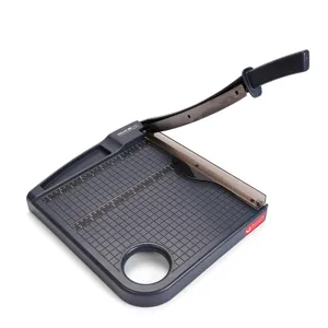 Portable A4 Guillotine Paper Trimmer Heavy Duty Office Cutter with Safety Guard and Grid Scale