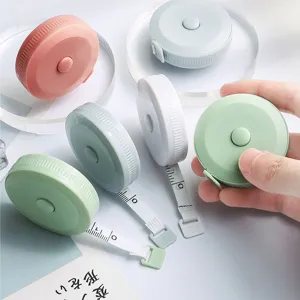 Mini cinta métrica retráctil linda regla de tela suave portátil para medir el cuerpo y coser