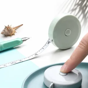 Mini cinta métrica retráctil portátil de bolsillo para medición de cintura corporal