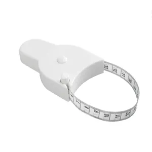 Ruban à mesurer corporel rétractable pour la taille, outil de fitness portable blanc