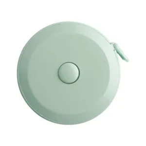 Minicinta métrica portátil para medidas corporales cintura ropa regla suave verde